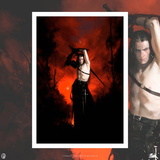 Jodie Muir Art Print - Red