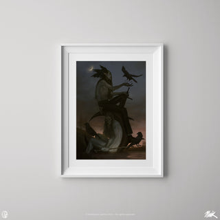 Jodie Muir Art Print - Dead flesh and bones