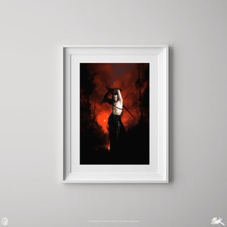 Jodie Muir Art Print - Red