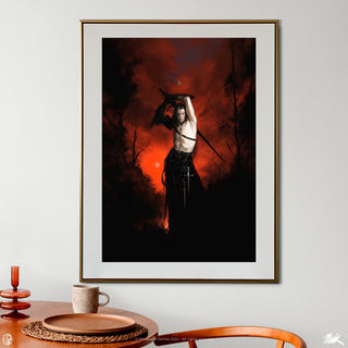 Jodie Muir Art Print - Red