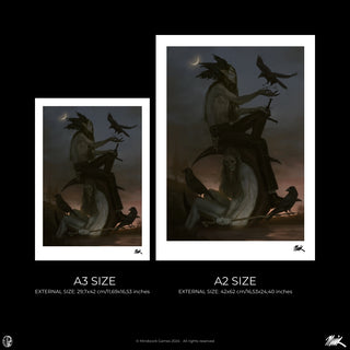 Jodie Muir Art Print - Dead flesh and bones