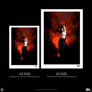 Jodie Muir Art Print - Red