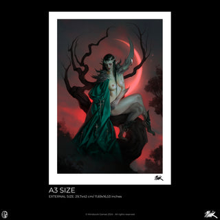 Jodie Muir Art Print - Red Moon