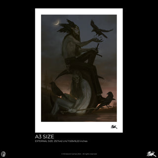 Jodie Muir Art Print - Dead flesh and bones