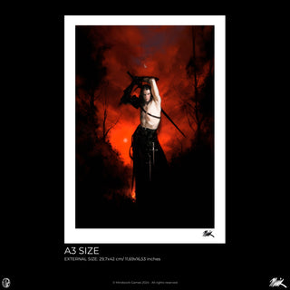 Jodie Muir Art Print - Red