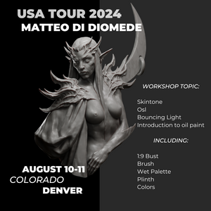 
                  
                    EARLY BIRD - DENVER - 10/11 August 2024 Painting Workshop - Skintone and Ambience
                  
                