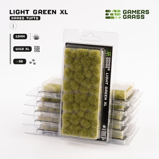 Grass Tufts: Light Green XL (12mm)