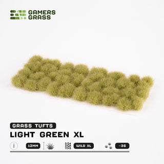 Grass Tufts: Light Green XL (12mm)