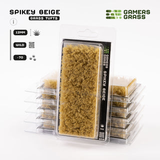 Grass Tufts: Spikey Beige (12mm)