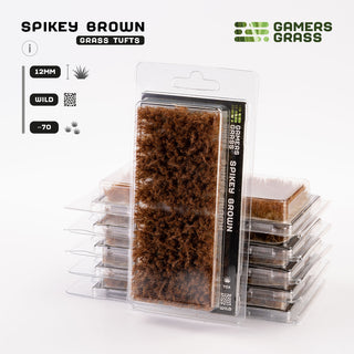 Grass Tufts: Spikey Brown (12mm)