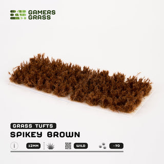 Grass Tufts: Spikey Brown (12mm)