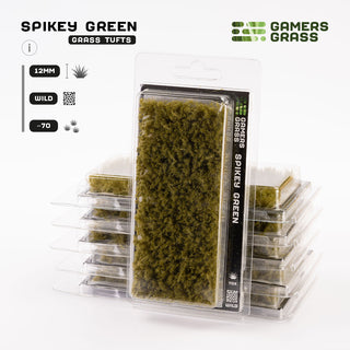 Grass Tufts: Spikey Green (12mm)