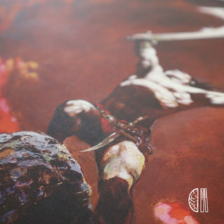 Frank Frazetta Art Print- Against the gods