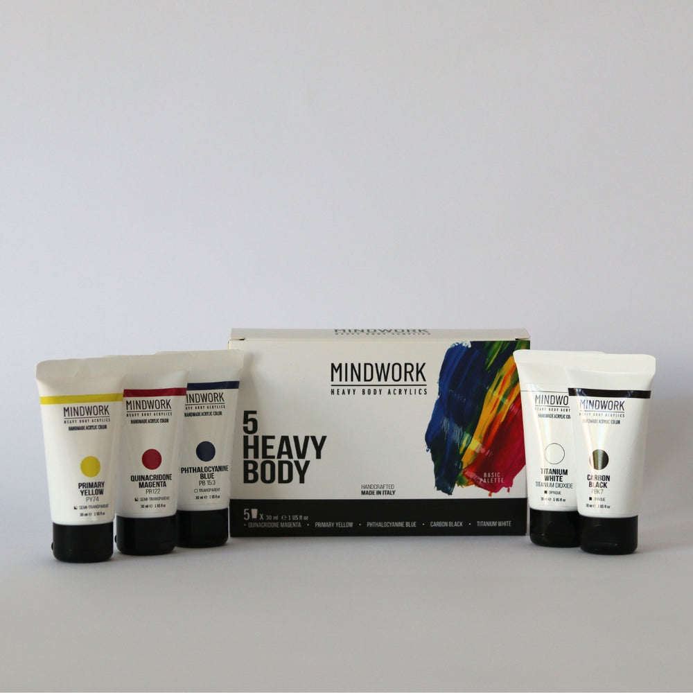 Mindwork Heavy Body Acrylics - Primary Set