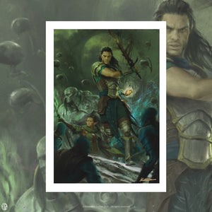 
                  
                    Karla Ortiz Art Print - Gideon Jura vs the Eternal Dreadhorde
                  
                