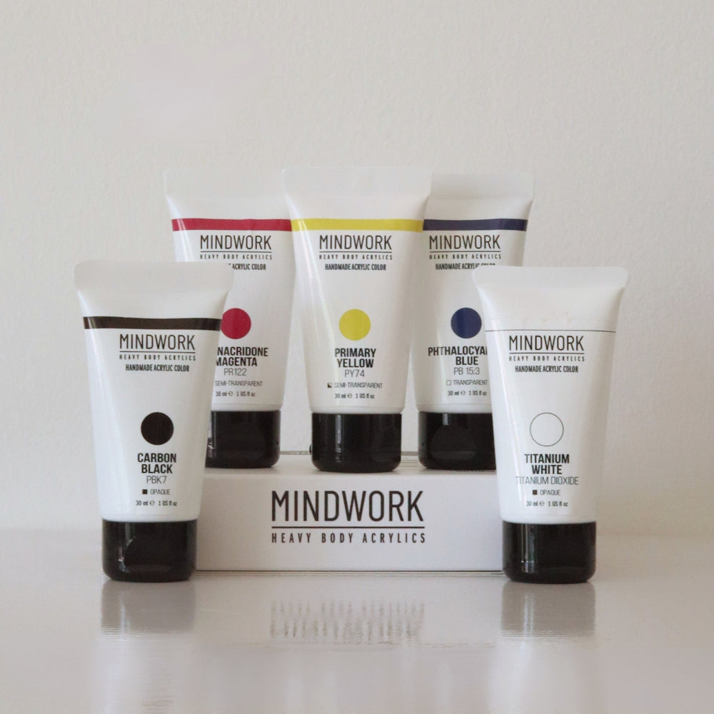 
                  
                    Mindwork Heavy Body Acrylics - Primary Set
                  
                