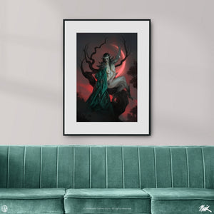 
                  
                    Jodie Muir Art Print - Red Moon
                  
                