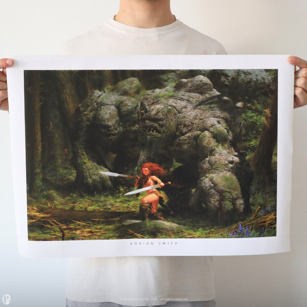 
                  
                    Adrian Smith Art Print - Troll Girl
                  
                