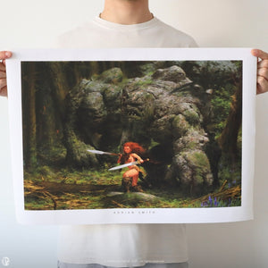 
                  
                    Adrian Smith Art Print - Troll Girl
                  
                