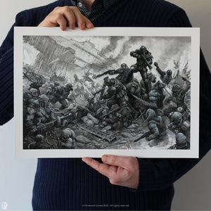 
                  
                    Thomas Elliott Art Print - Battle of Neo-Plasia
                  
                