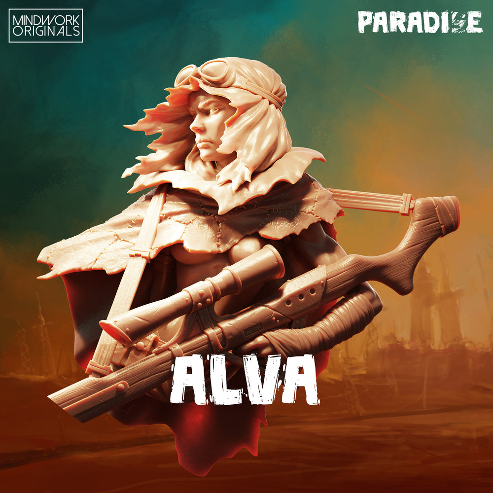 Bust of Alva, of the Raiders - Paradise