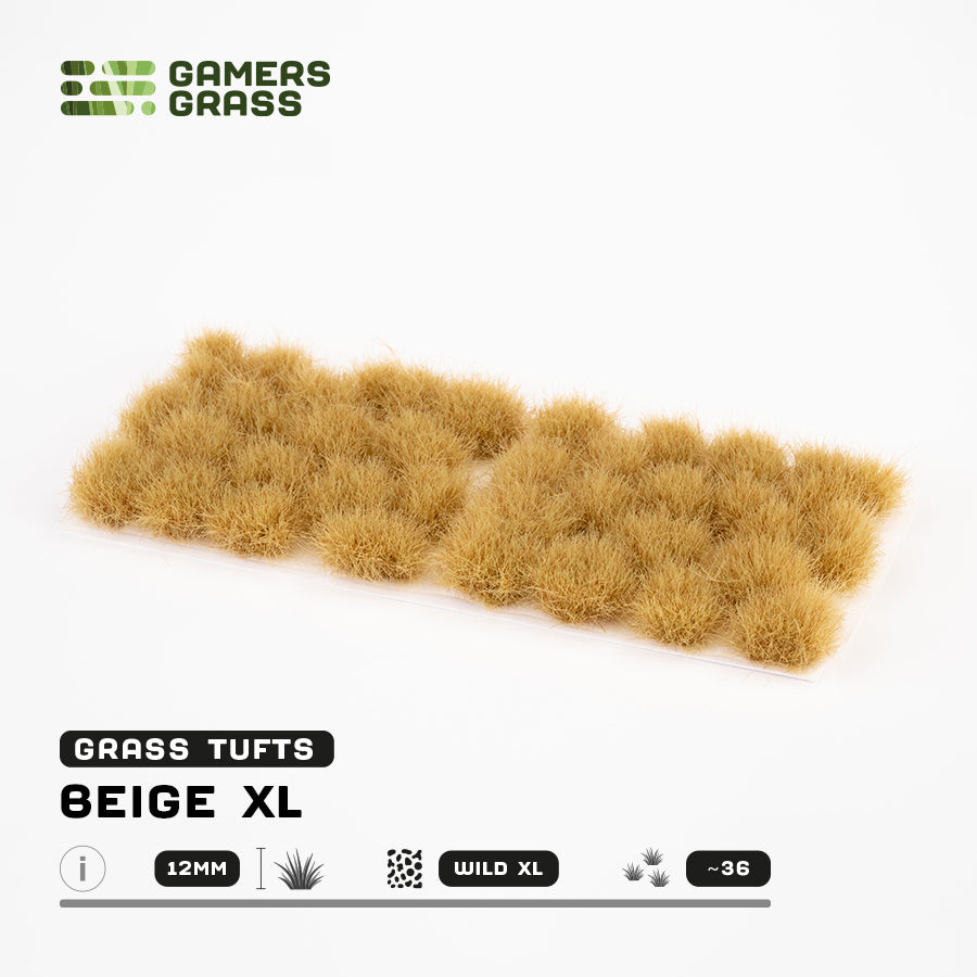 
                  
                    Grass Tufts: Beige XL (12mm)
                  
                