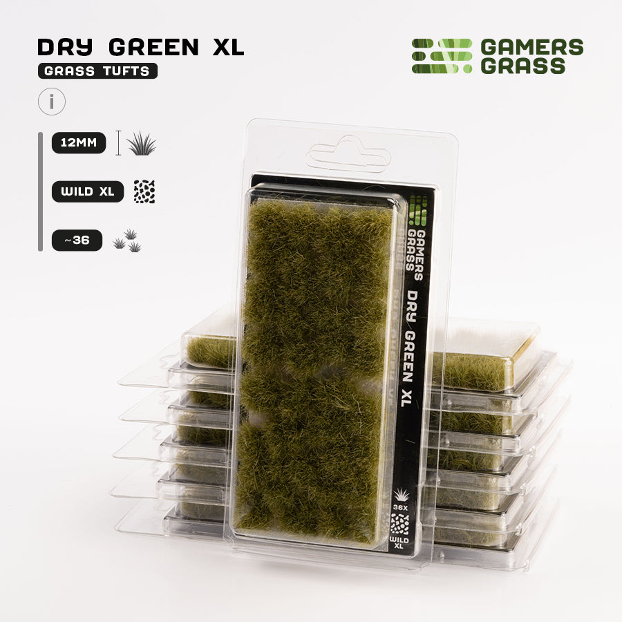 
                  
                    Grass Tufts: Dry Green XL (12mm)
                  
                