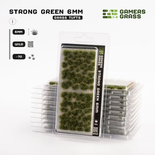 Grass Tufts: Strong Green (6mm)